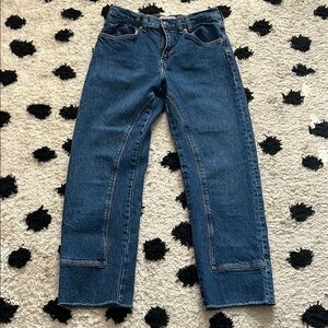 We The Free Blue Straight Leg Jeans